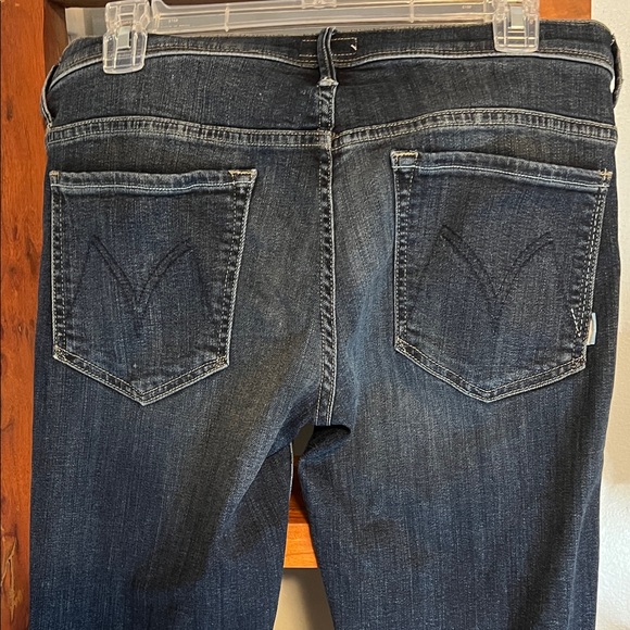 MOTHER The Curfew Bootcut Jeans in Deep Indigo - Picture 4 of 8